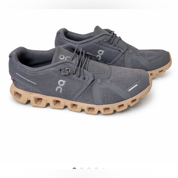 On Running Shoes - On Running  women’s Charcoal and Beige Sneakers
